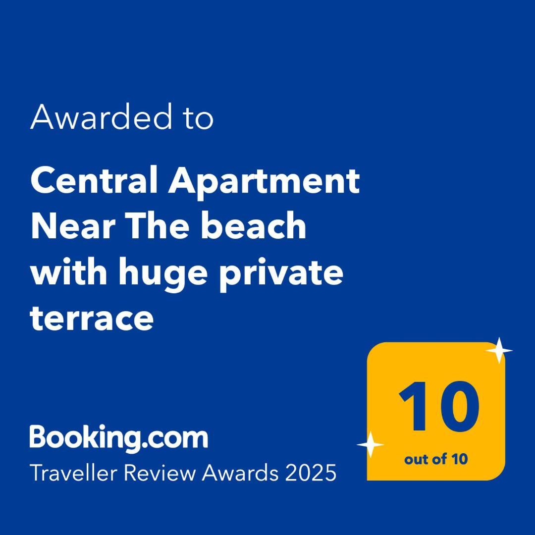 Central Apartment Near The Beach With Huge Private Terrace Лоутраки Экстерьер фото